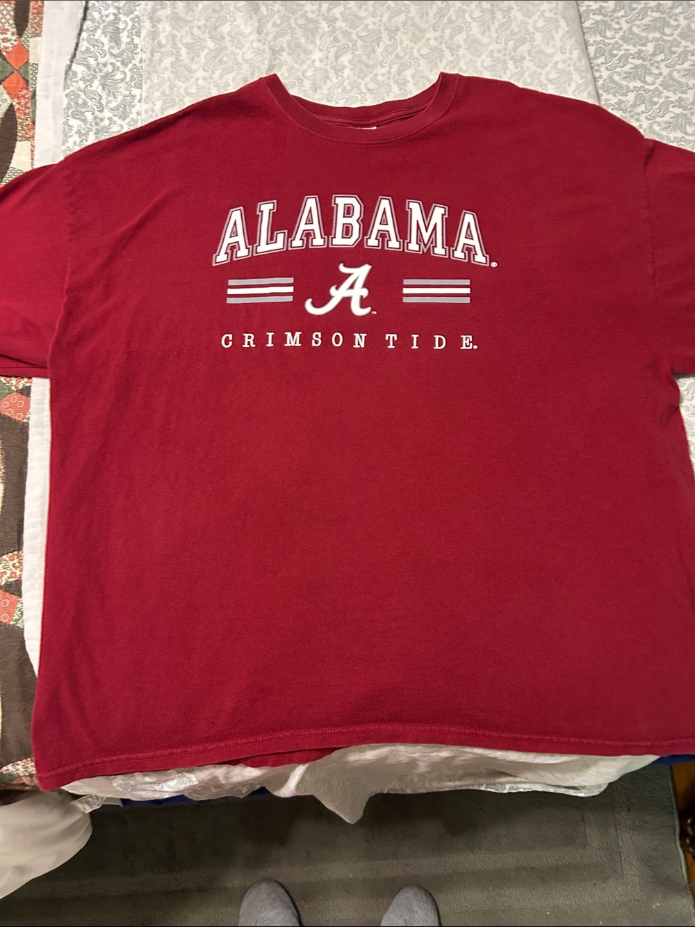 Alabama Crimson Tide Gildan Red Heavy Cotton Crew Neck Tee Size 3X